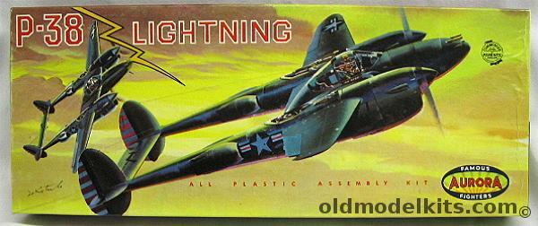 Aurora 1/48 P-38 Lightning, 99-98 plastic model kit